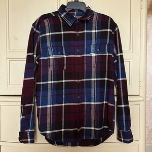 American Eagle Heritage Classic Fit Flannel Maroon, Navy, Black, Ivory MEDIUM